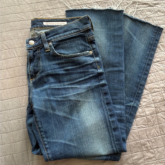 Ag Adriano Goldschmied Blue Straight Leg Jeans - Picture 1 of 14
